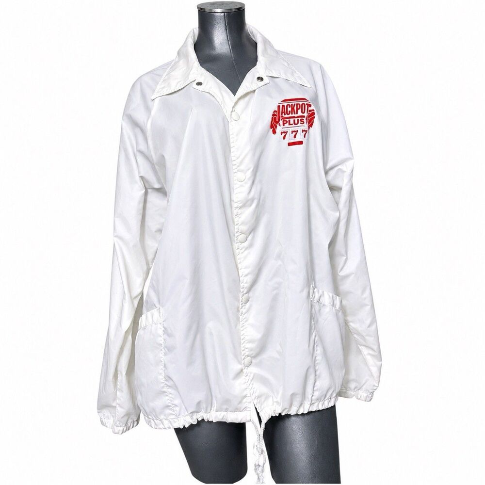 Vintage Tropicana Las Vegas Casino Jacket XL Jackpot Plus 777 Nylon Windbreaker